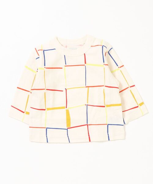 HOGAN RANCH WEAR(ホーガンランチウエア)の「ソウガラナガソデTシャツ(H-6703/70~130cm)(Tシャツ/カットソー・キッズ・ホワイト/ベージュ/グレー/ピンク/グリーン/チェック/オフホワイト/ライトブルー/ブルー/アイボリー・80/110/90/130/120/100/70/95)」の12枚目の写真