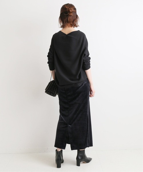 IENA(イエナ)の「ベルベットイージースカート◆(スカート・レディース・ブラック/ブラウン・40/38/36/34)」の4枚目の写真