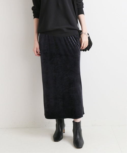 IENA(イエナ)の「ベルベットイージースカート◆(スカート・レディース・ブラック/ブラウン・40/38/36/34)」の9枚目の写真