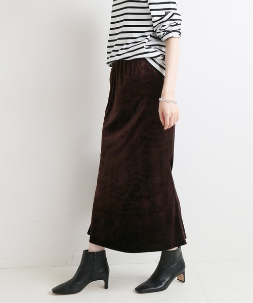 IENA(イエナ)の「ベルベットイージースカート◆(スカート・レディース・ブラック/ブラウン・40/38/36/34)」の15枚目の写真