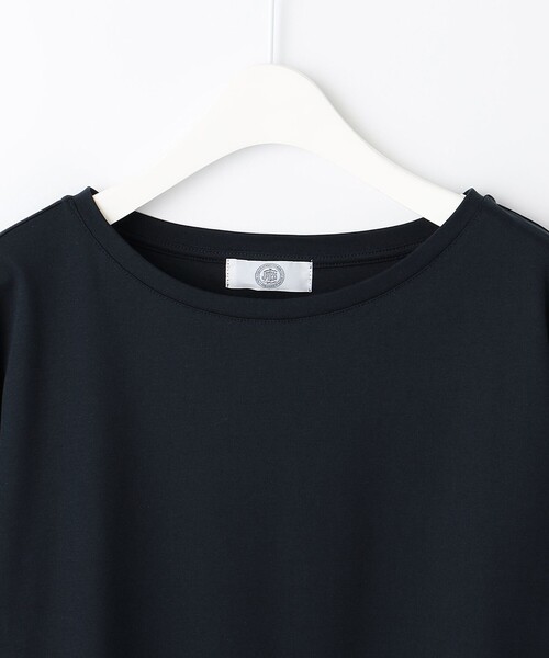J.PRESS(ジェイプレス)の「【接触冷感・UVケア】レイヤードジャージー カットソー(Tシャツ/カットソー・レディース・ホワイト系/ネイビー系1/ブラック系1・T15/T13)」の6枚目の写真
