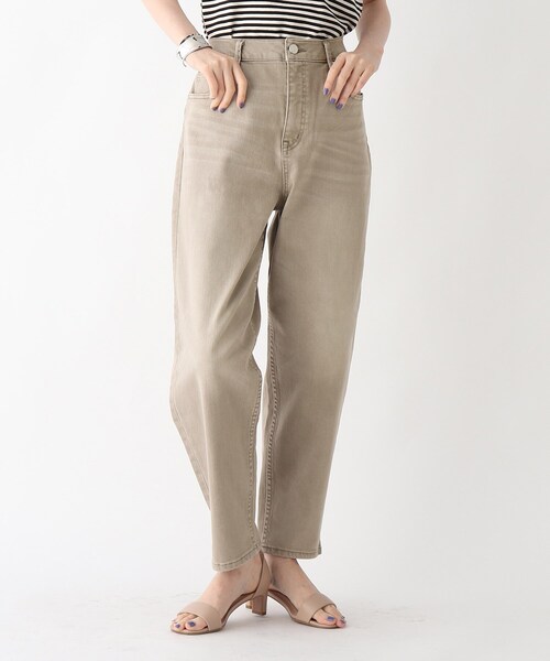 OPAQUE.CLIP（オペークドットクリップ）の「◆オーガニックコットン混デニム 203 ワイドテーパード【WEB限定サイズ】（デニムパンツ・レディース・ネイビー/ブルー/ナチュラル/ガンメタ・40/38/42/36/34）」の2枚目の写真