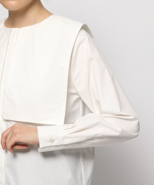 LEPSIM（レプシィム）の「【FOR I SERIES】セーラー２ＷＡＹブラウス　957794（シャツ/ブラウス・レディース・ネイビー/オフホワイト/ベージュ系その他・SMALL）」の14枚目の写真