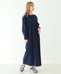 Goodwear × BEAMS BOY / ロング スリーブ クルー ワンピース