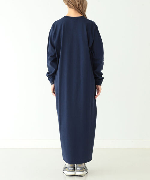 Goodwear(Since1983)（グッドウェア）の「Goodwear × BEAMS BOY / ロング スリーブ クルー ワンピース（ワンピース・レディース・ネイビー/オリーブ・ONE SIZE）」の8枚目の写真