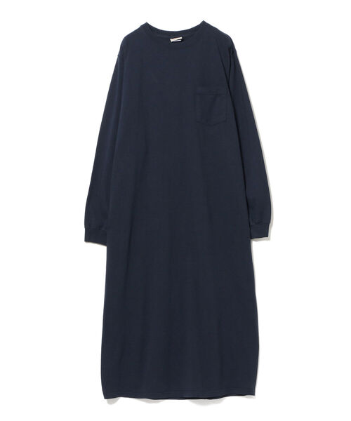 Goodwear(Since1983)（グッドウェア）の「Goodwear × BEAMS BOY / ロング スリーブ クルー ワンピース（ワンピース・レディース・ネイビー/オリーブ・ONE SIZE）」の14枚目の写真