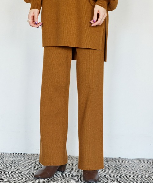 Keeepy(キーピー)の「【Keeepy】high neck rib knit setup(セットアップ・レディース・グレー/イエロー・FREE)」の18枚目の写真