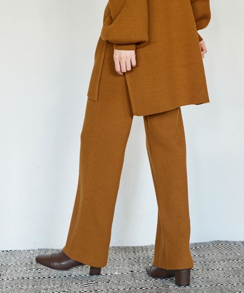Keeepy(キーピー)の「【Keeepy】high neck rib knit setup(セットアップ・レディース・グレー/イエロー・FREE)」の9枚目の写真