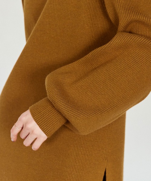 Keeepy(キーピー)の「【Keeepy】high neck rib knit setup(セットアップ・レディース・グレー/イエロー・FREE)」の14枚目の写真