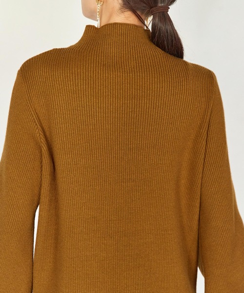 Keeepy(キーピー)の「【Keeepy】high neck rib knit setup(セットアップ・レディース・グレー/イエロー・FREE)」の6枚目の写真