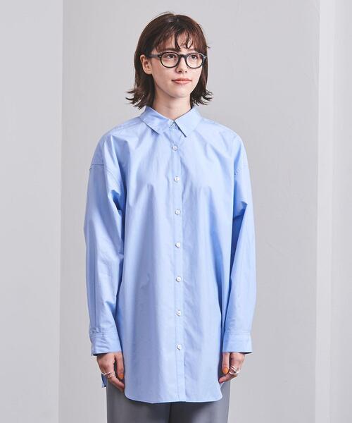 UNITED ARROWS（ユナイテッドアローズ）の「＜UNITED ARROWS＞C ビッグ シャツ W（シャツ/ブラウス・レディース・ホワイト/ライトブルー・FREE）」の7枚目の写真