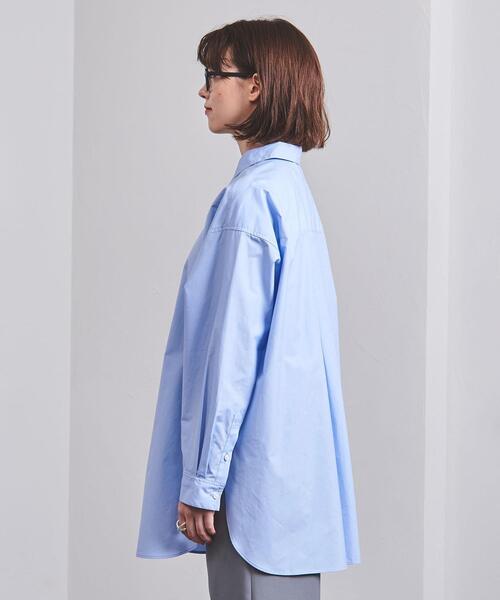 UNITED ARROWS（ユナイテッドアローズ）の「＜UNITED ARROWS＞C ビッグ シャツ W（シャツ/ブラウス・レディース・ホワイト/ライトブルー・FREE）」の4枚目の写真