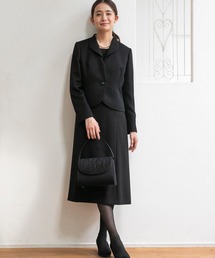 form forma（フォルムフォルマ）の「【喪服・礼服】ジャカードジャケット＆前開きワンピース ブラックフォーマルスーツ/レディース（スーツセット・レディース）」