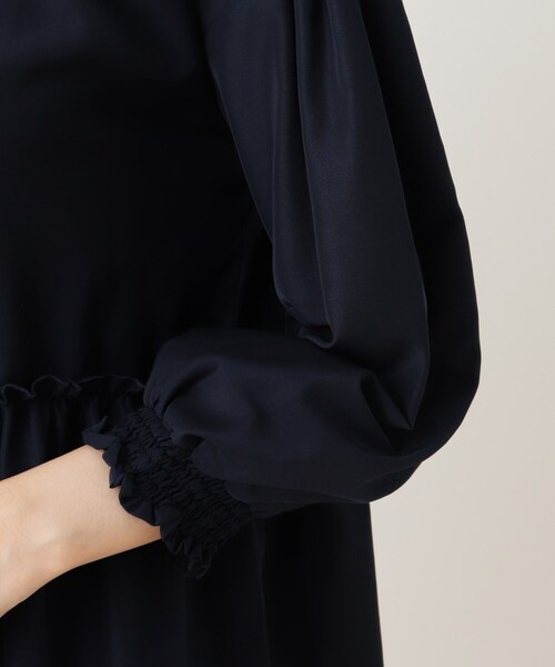 DRESKIP（ドレスキップ）の「◆ティアードギャザーブラウス（シャツ/ブラウス・レディース・ネイビー/ライトベージュ/ブルー・03/02）」の11枚目の写真