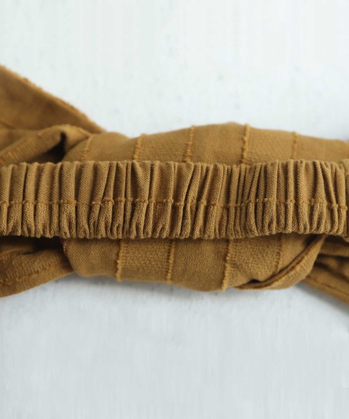 antiqua（アンティカ）の「ナチュラルな雰囲気たっぷり！コットンリネンヘアバンド（ヘアバンド・レディース・マスタード/ベージュ/ブラック/グリーン・FREE）」の9枚目の写真