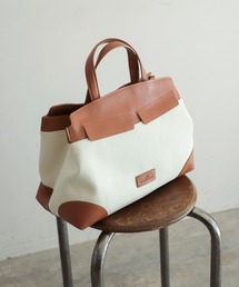 NOMBRE IMPAIR | 【A.BELLUCCI】レザーキャンバスミニボストンBAG(ショルダーバッグ)