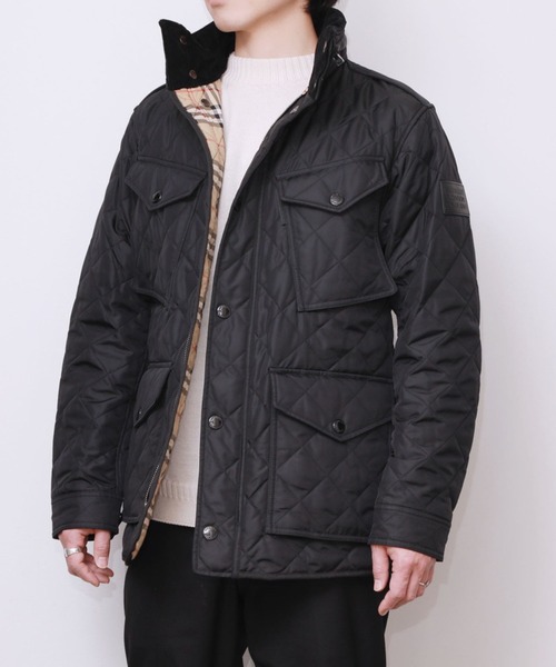 ECHELLE Liberte（エシェルリベルテ）の「BURBERRY PACK AWAY FOOD KILTING THEARMO REGULATED FIELD JACKET バーバリー パックアウェイフード  サーモ レギュレーテッド キルティングコート（マウンテンパーカー・メンズ・ブラック・48/50/44）」の2枚目の写真