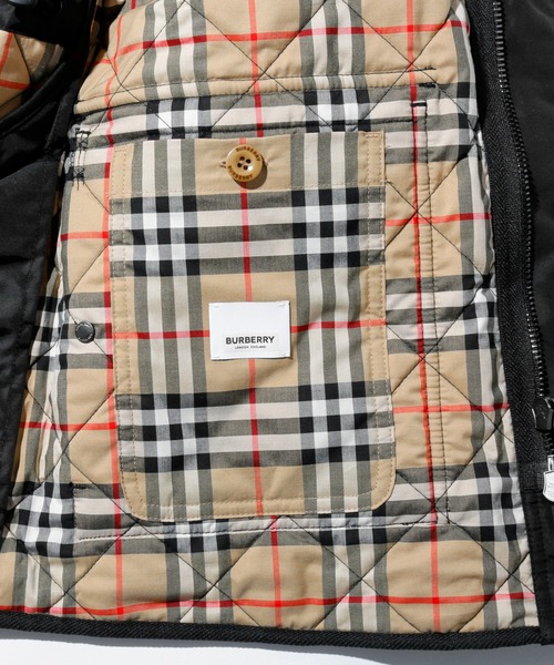ECHELLE Liberte（エシェルリベルテ）の「BURBERRY PACK AWAY FOOD KILTING THEARMO REGULATED FIELD JACKET バーバリー パックアウェイフード  サーモ レギュレーテッド キルティングコート（マウンテンパーカー・メンズ・ブラック・48/50/44）」の9枚目の写真