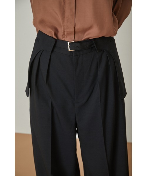 RIM.ARK(リムアーク)の「Pocket belt PT(カーゴパンツ・レディース・ブラック/キャメル/ダークネイビー・38/36)」の9枚目の写真