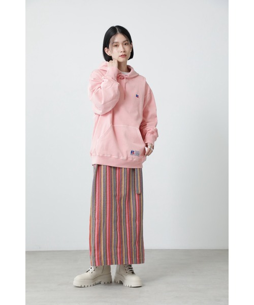 ななに様専ラッセルアスレティック　ピンク フード付きパーカー Russell Athletic（ラッセルアスレティック）の「RUSSELL ATHLETIC