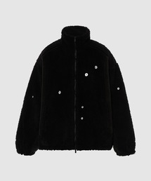 ARC PANELLED ASTEROID PADDED FLEECE COAT