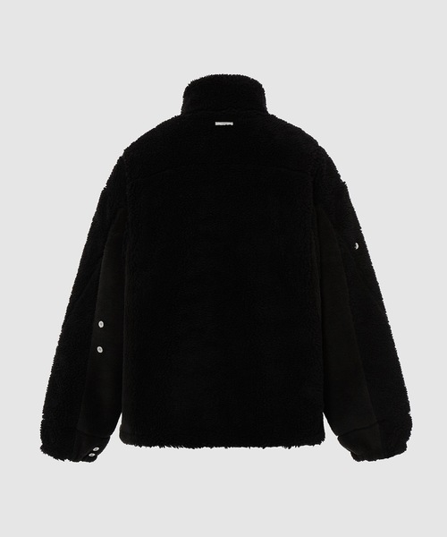 C2H4(シーツーエイチフォー)の「ARC PANELLED ASTEROID PADDED FLEECE COAT(その他アウター・メンズ・ブラック・M)」の2枚目の写真