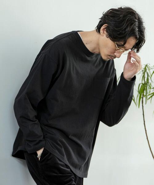 coen（コーエン）の「USAコットンロングスリーブTシャツ（Tシャツ/カットソー・メンズ・ホワイト/ブラック・S/M/L/XL）」の3枚目の写真