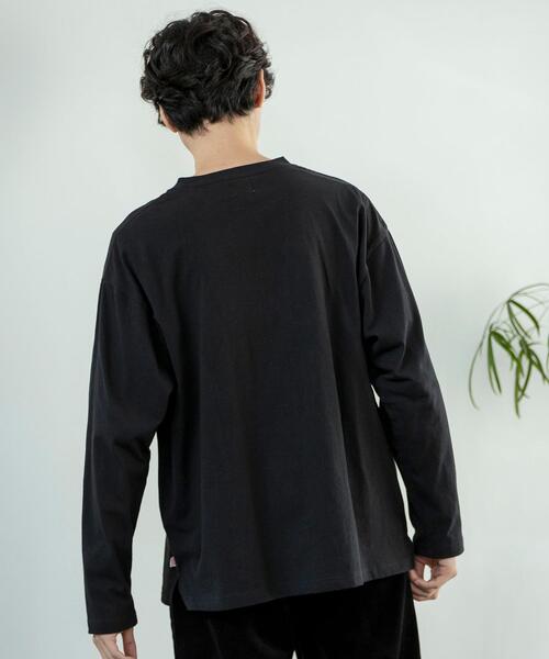 coen（コーエン）の「USAコットンロングスリーブTシャツ（Tシャツ/カットソー・メンズ・ホワイト/ブラック・S/M/L/XL）」の6枚目の写真