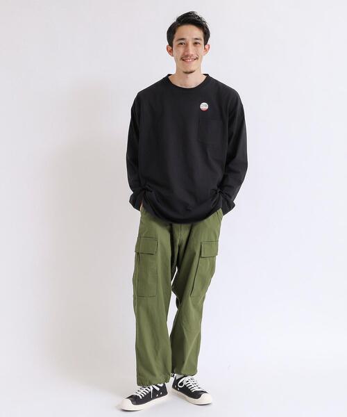 coen（コーエン）の「USAコットンロングスリーブTシャツ（Tシャツ/カットソー・メンズ・ホワイト/ブラック・S/M/L/XL）」の10枚目の写真