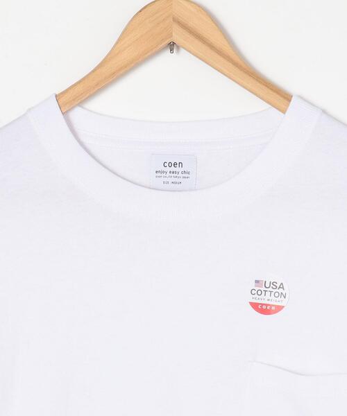 coen（コーエン）の「USAコットンロングスリーブTシャツ（Tシャツ/カットソー・メンズ・ホワイト/ブラック・S/M/L/XL）」の17枚目の写真