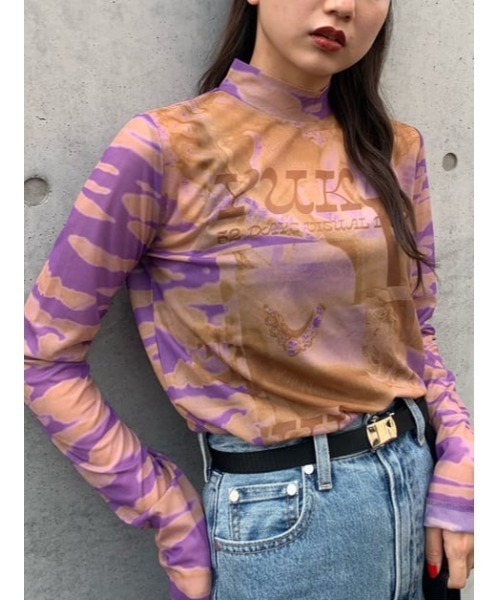 SLY(スライ)の「YUKAHIRAC X SLY PHOTO TOPS/トップス(Tシャツ/カットソー・レディース・ブルー系その他/グリーン系その他2/ピンク系その他・FREE)」の22枚目の写真