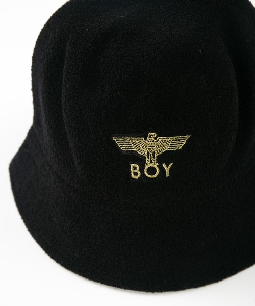 BOY LONDON（ボーイロンドン）の「【BOY LONDON】PILE BUCKET HAT（ハット・メンズ・ブラック・FREE）」の4枚目の写真