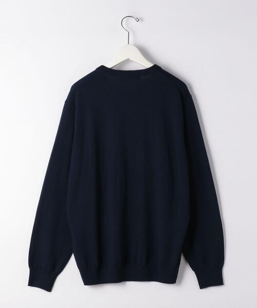 green label relaxing（グリーンレーベルリラクシング）の「＜green label relaxing＞120s 天竺 Vネック ニット（ニット/セーター・メンズ・ネイビー/コバルトブルー/ベージュ/グレー・L/M/S/XL）」の8枚目の写真