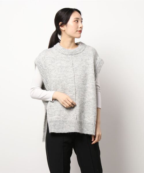 ottilie（オティーリエ）の「MIXヤーンニットベスト（ニット/セーター・レディース・グレー・FREE）」の20枚目の写真