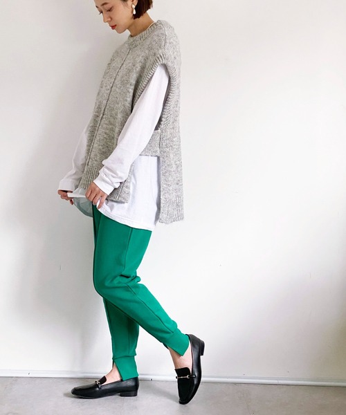 ottilie（オティーリエ）の「MIXヤーンニットベスト（ニット/セーター・レディース・グレー・FREE）」の17枚目の写真