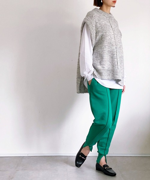 ottilie（オティーリエ）の「MIXヤーンニットベスト（ニット/セーター・レディース・グレー・FREE）」の18枚目の写真