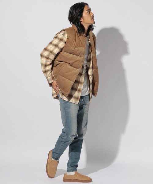 BAYFLOW（ベイフロー）の「コールナカワタベスト（ダウンベスト・メンズ・カーキ/ベージュ/チャコール/ネイビー・LARGE/MEDIUM）」の15枚目の写真