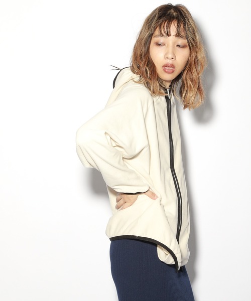 PBLIM（ページボーイリム）の「【PAGEBOYLIM】フリースパーカー（パーカー・レディース・ブラック/オフホワイト・MEDIUM/LARGE）」の19枚目の写真