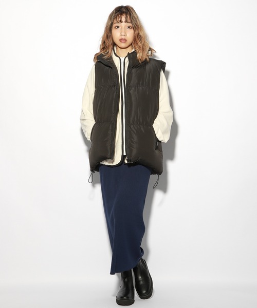 PBLIM（ページボーイリム）の「【PAGEBOYLIM】フリースパーカー（パーカー・レディース・ブラック/オフホワイト・MEDIUM/LARGE）」の6枚目の写真