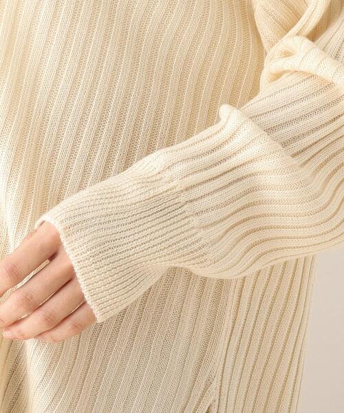 SHOO・LA・RUE（シューラルー）の「◆ゆるリブVネックニット（ニット/セーター・レディース・アイボリー/ライトパープル/グレー系その他/サンドベージュ・00）」の13枚目の写真