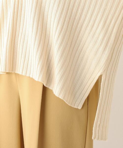 SHOO・LA・RUE（シューラルー）の「◆ゆるリブVネックニット（ニット/セーター・レディース・アイボリー/ライトパープル/グレー系その他/サンドベージュ・00）」の14枚目の写真