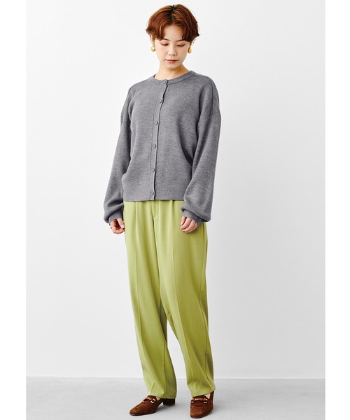 MEDE19F（メデジュウキュウ）の「ＭＥＤＥ１９Ｆ　高山都さんコラボ　マイベーシックニットカーディガン（カーディガン/ボレロ・レディース・グレー/レッド・MEDIUM/LARGE/X-LARGE/XX-LARGE）」の4枚目の写真