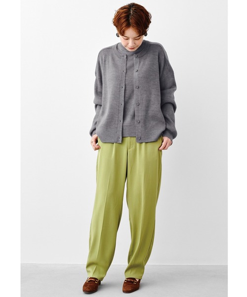 MEDE19F（メデジュウキュウ）の「ＭＥＤＥ１９Ｆ　高山都さんコラボ　マイベーシックニットカーディガン（カーディガン/ボレロ・レディース・グレー/レッド・MEDIUM/LARGE/X-LARGE/XX-LARGE）」の3枚目の写真