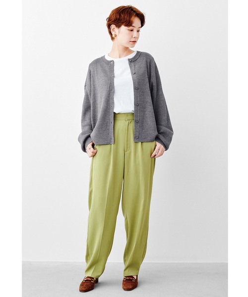 MEDE19F（メデジュウキュウ）の「ＭＥＤＥ１９Ｆ　高山都さんコラボ　マイベーシックニットカーディガン（カーディガン/ボレロ・レディース・グレー/レッド・MEDIUM/LARGE/X-LARGE/XX-LARGE）」の12枚目の写真