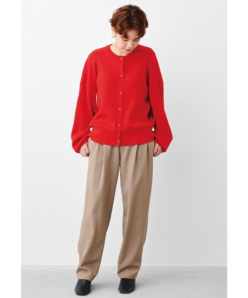 MEDE19F（メデジュウキュウ）の「ＭＥＤＥ１９Ｆ　高山都さんコラボ　マイベーシックニットカーディガン（カーディガン/ボレロ・レディース・グレー/レッド・MEDIUM/LARGE/X-LARGE/XX-LARGE）」の9枚目の写真