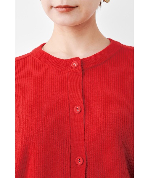 MEDE19F（メデジュウキュウ）の「ＭＥＤＥ１９Ｆ　高山都さんコラボ　マイベーシックニットカーディガン（カーディガン/ボレロ・レディース・グレー/レッド・MEDIUM/LARGE/X-LARGE/XX-LARGE）」の18枚目の写真