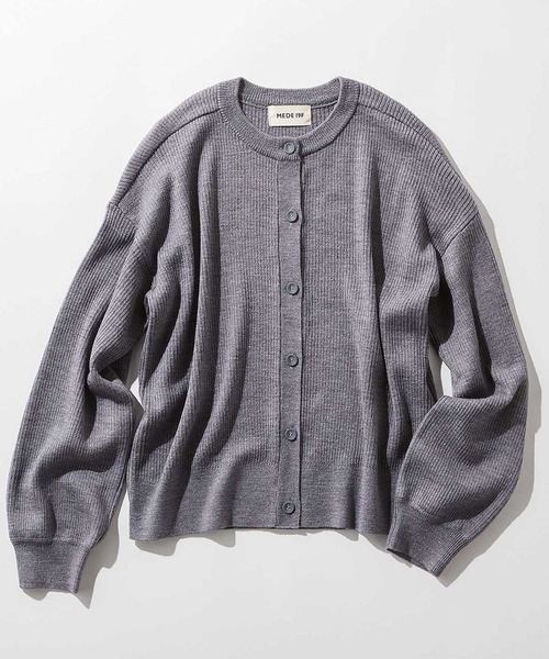MEDE19F（メデジュウキュウ）の「ＭＥＤＥ１９Ｆ　高山都さんコラボ　マイベーシックニットカーディガン（カーディガン/ボレロ・レディース・グレー/レッド・MEDIUM/LARGE/X-LARGE/XX-LARGE）」の21枚目の写真