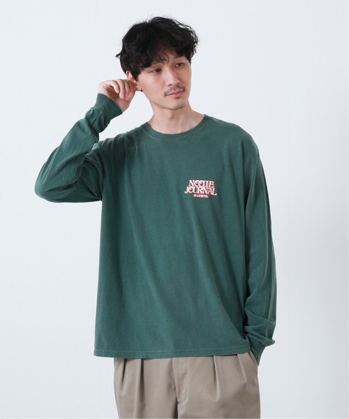 JOURNAL STANDARD SELECT（ジャーナルスタンダードセレクト）の「【NOODLE JOURNAL / ヌードル ジャーナル】World L/S Tee（Tシャツ/カットソー・メンズ・ボルドー/グリーン/ブラックミックス/ホワイト・LARGE/X-LARGE/MEDIUM）」の15枚目の写真