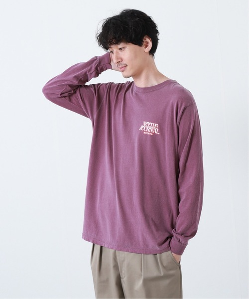 JOURNAL STANDARD SELECT（ジャーナルスタンダードセレクト）の「【NOODLE JOURNAL / ヌードル ジャーナル】World L/S Tee（Tシャツ/カットソー・メンズ・ボルドー/グリーン/ブラックミックス/ホワイト・LARGE/X-LARGE/MEDIUM）」の14枚目の写真
