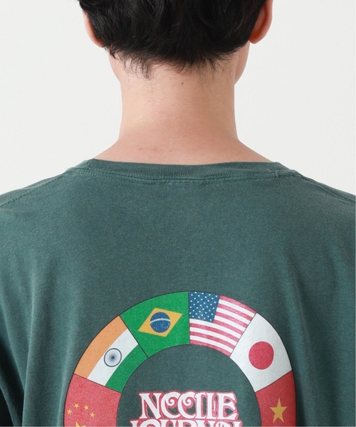 JOURNAL STANDARD SELECT（ジャーナルスタンダードセレクト）の「【NOODLE JOURNAL / ヌードル ジャーナル】World L/S Tee（Tシャツ/カットソー・メンズ・ボルドー/グリーン/ブラックミックス/ホワイト・LARGE/X-LARGE/MEDIUM）」の16枚目の写真